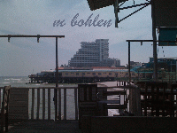 Strandrestaurant Hua hin mit Blick af das Hilton Hotel