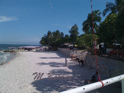 Der Strand Huahin vor dem Hotel Hilton