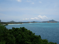 Blick vom Berg auf Chaweng beach KohSamui