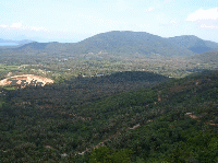 idyllische Berglandschaft auf Koh Samui