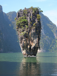 Der James Bond Felsen in Thailand