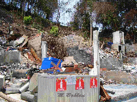 Zerstrung vom Tsunami auf Phiphi Island